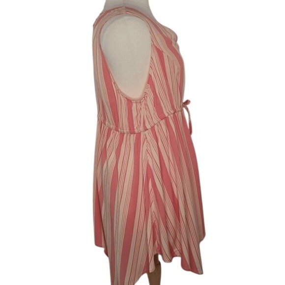 Torrid Pink‎ Striped Sleeveless Blouse - Picture 4 of 12